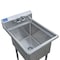 Amgood Stainless Steel Utility Sink. Bowl 24 in. x 18 in. x 14 in. With Faucet SINK 182414 - FAUCET - alternate 3